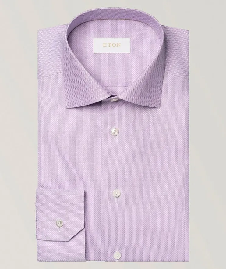 Contemporary-Fit Elevated Piqué Dress Shirt
