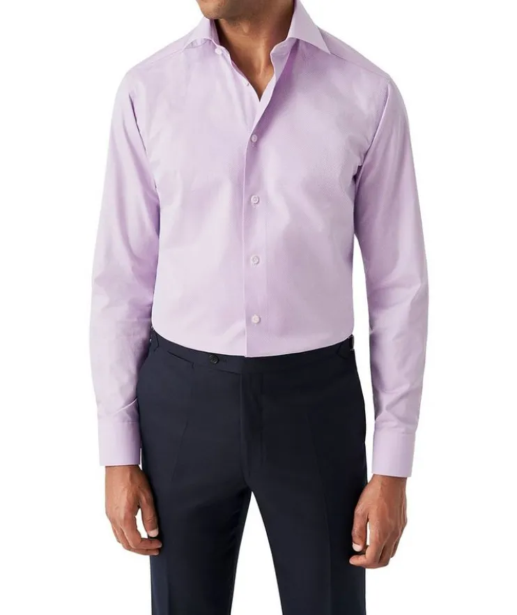 Contemporary-Fit Elevated Piqué Dress Shirt
