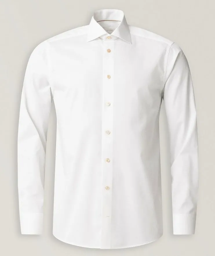 Contemporary-Fit Elevated Piqué Dress Shirt