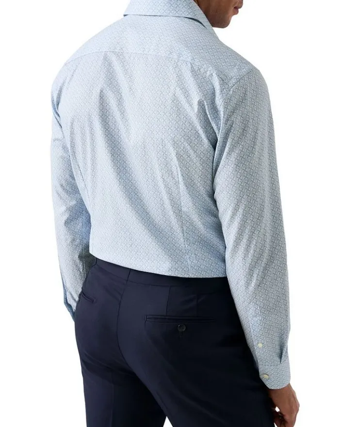 Contemporary-Fit Geometric Dress Shirt