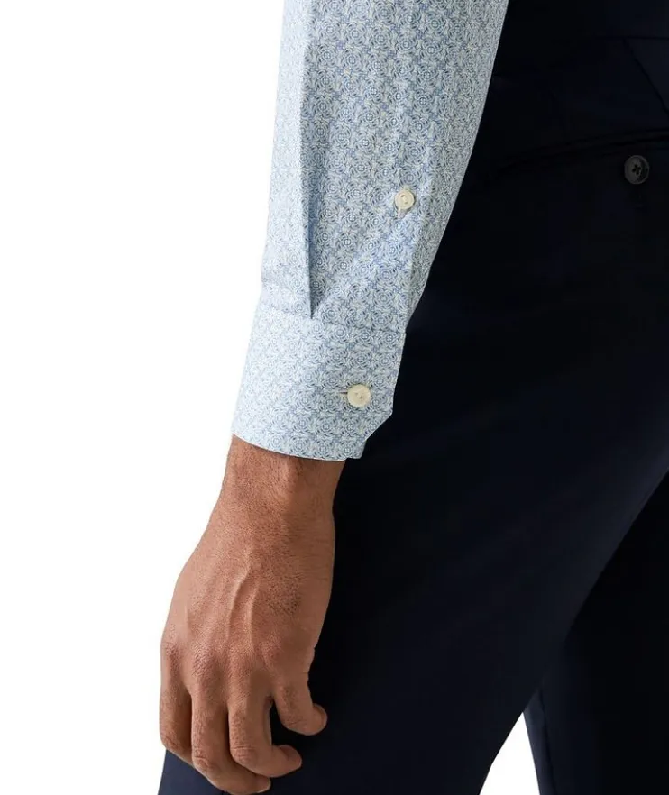 Contemporary-Fit Geometric Dress Shirt