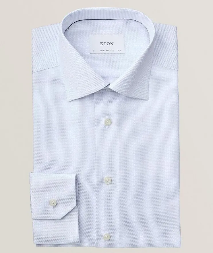 Contemporary-Fit Herringbone Dress Shirt