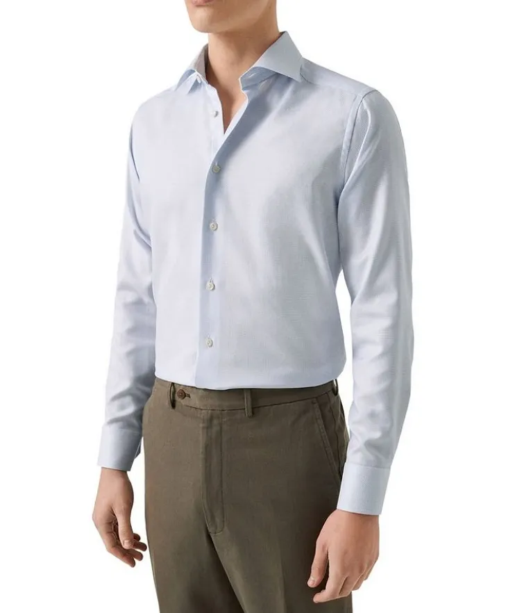 Contemporary-Fit Herringbone Dress Shirt