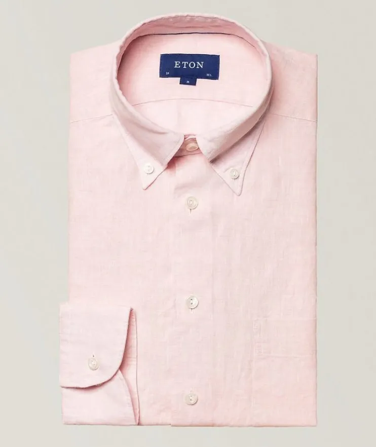 Contemporary-Fit Linen Shirt