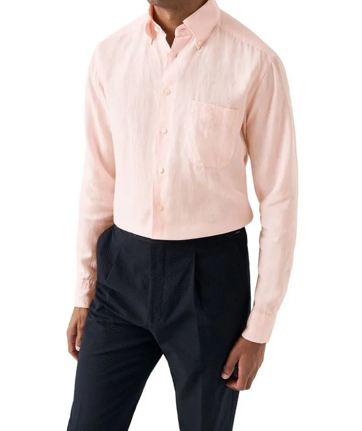 Contemporary-Fit Linen Shirt
