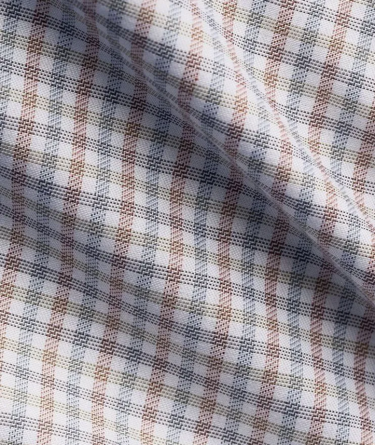 Contemporary-Fit Micro-Check Twill Dress Shirt