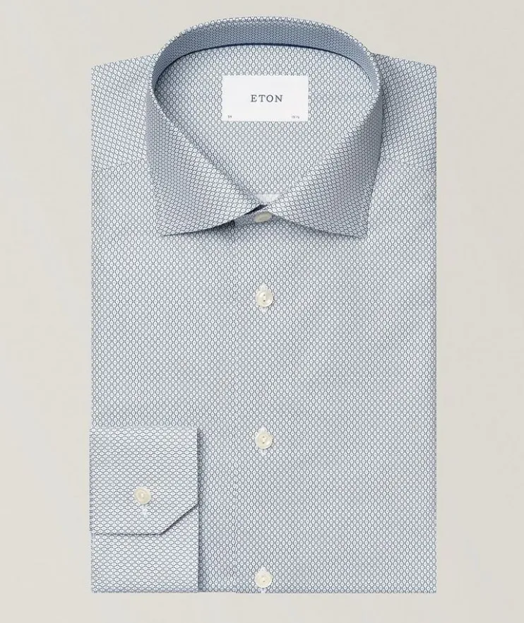 Contemporary-Fit Micro Dress Shirt
