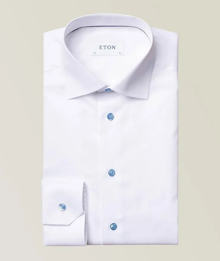 Contemporary-Fit Twill Dress Shirt