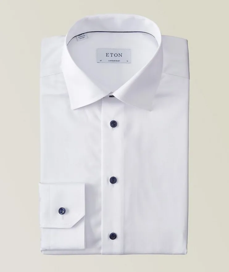 Contemporary-Fit Twill Dress Shirt