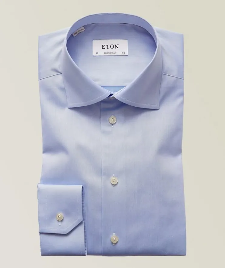 Contemporary-Fit Twill Dress Shirt
