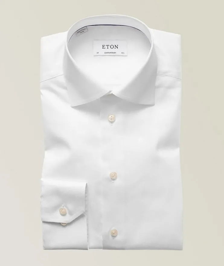 Contemporary-Fit Twill Dress Shirt