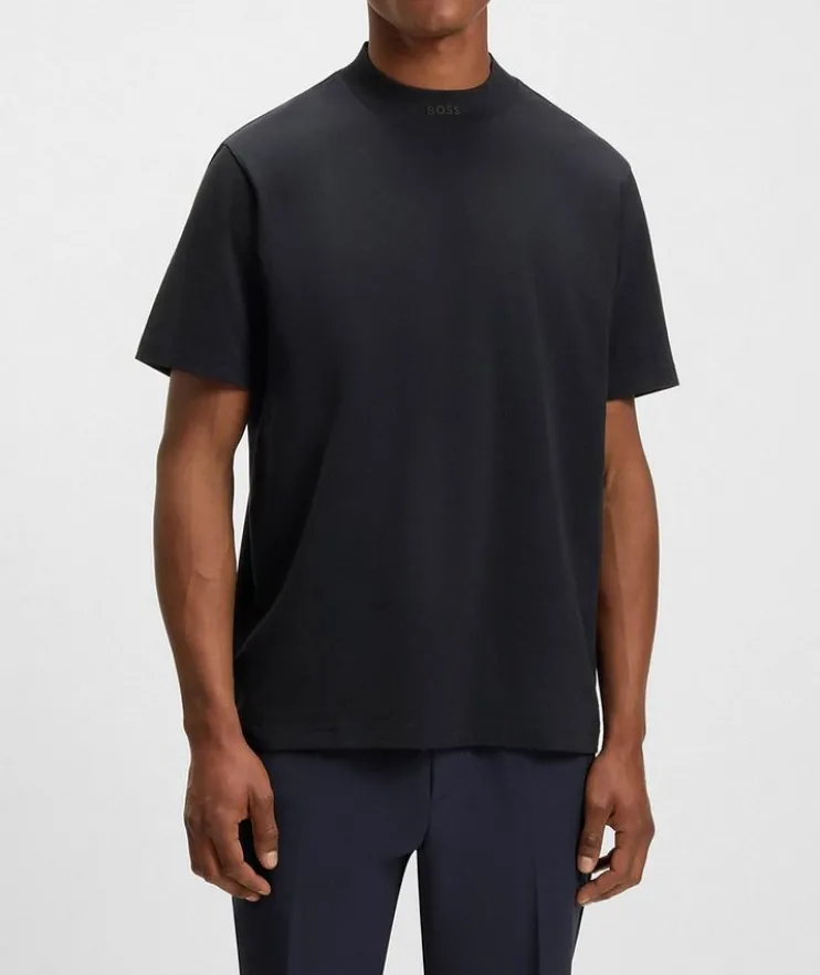 Contrast Logo Stretch-Cotton Jersey T-Shirt
