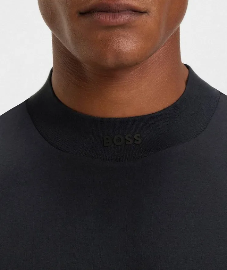 Contrast Logo Stretch-Cotton Jersey T-Shirt