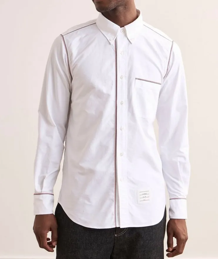 Contrast Stitch Cotton Oxford Shirt