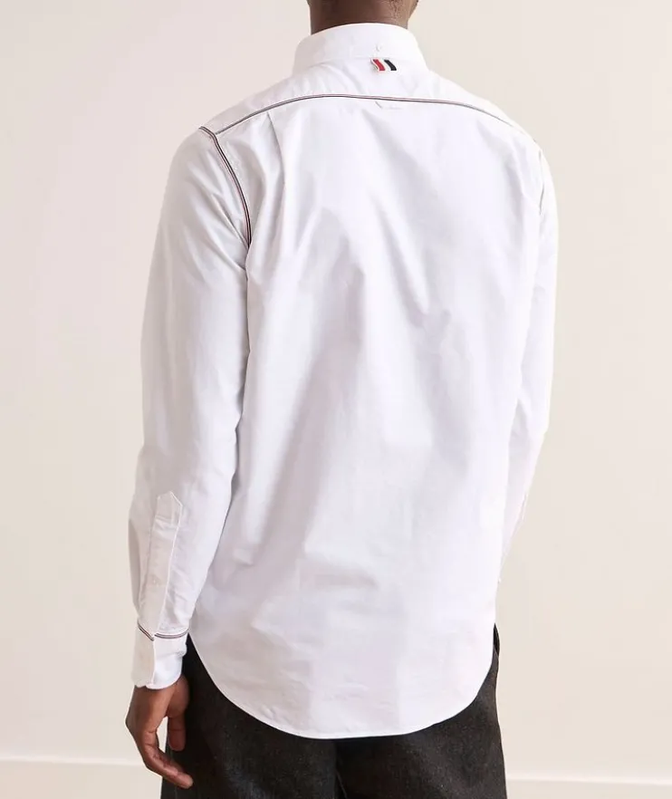 Contrast Stitch Cotton Oxford Shirt
