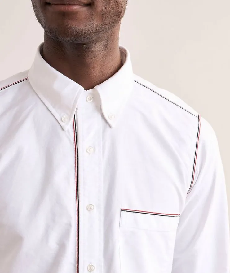 Contrast Stitch Cotton Oxford Shirt