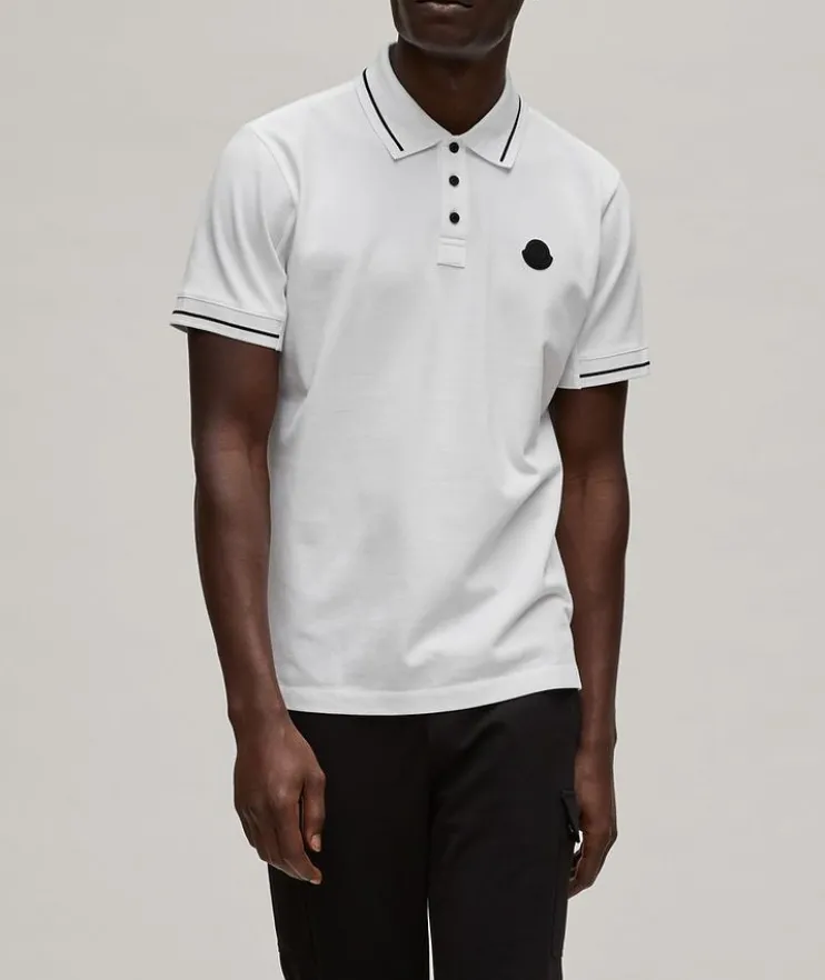 Contrast Tipped Piqué Cotton Polo