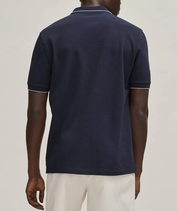 Contrast Tipped Piqué Cotton Polo