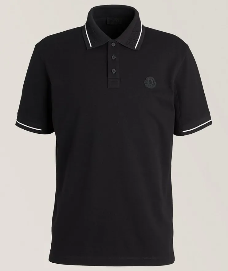 Contrast Tipped Piqué Cotton Polo