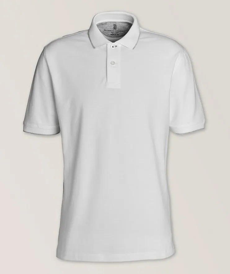 Contrast Tipped Piqué Cotton Polo