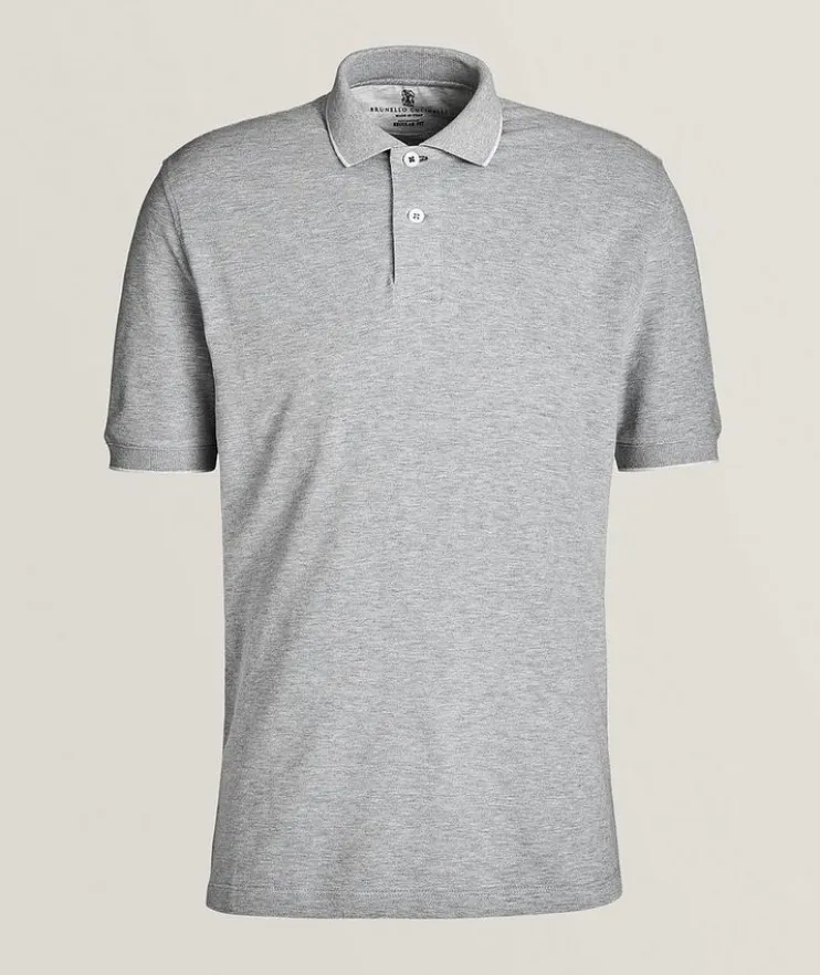 Contrast Tipped Piqué Cotton Polo