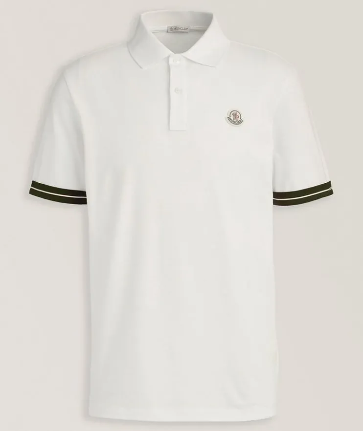 Contrast Tipped Sleeve Piqué Polo