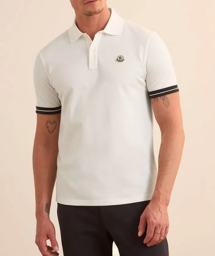 Contrast Tipped Sleeve Piqué Polo