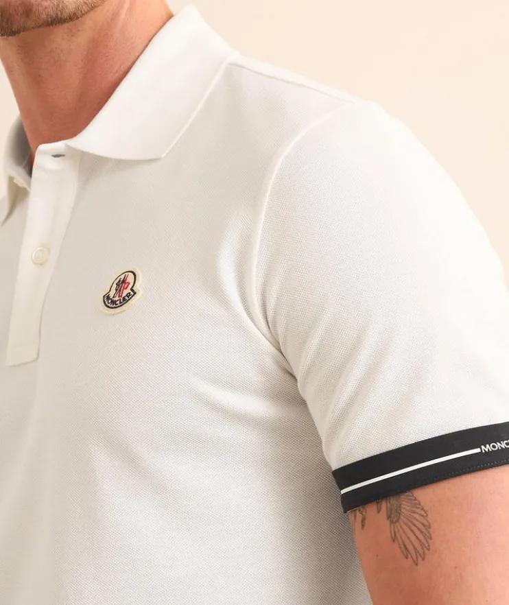 Contrast Tipped Sleeve Piqué Polo