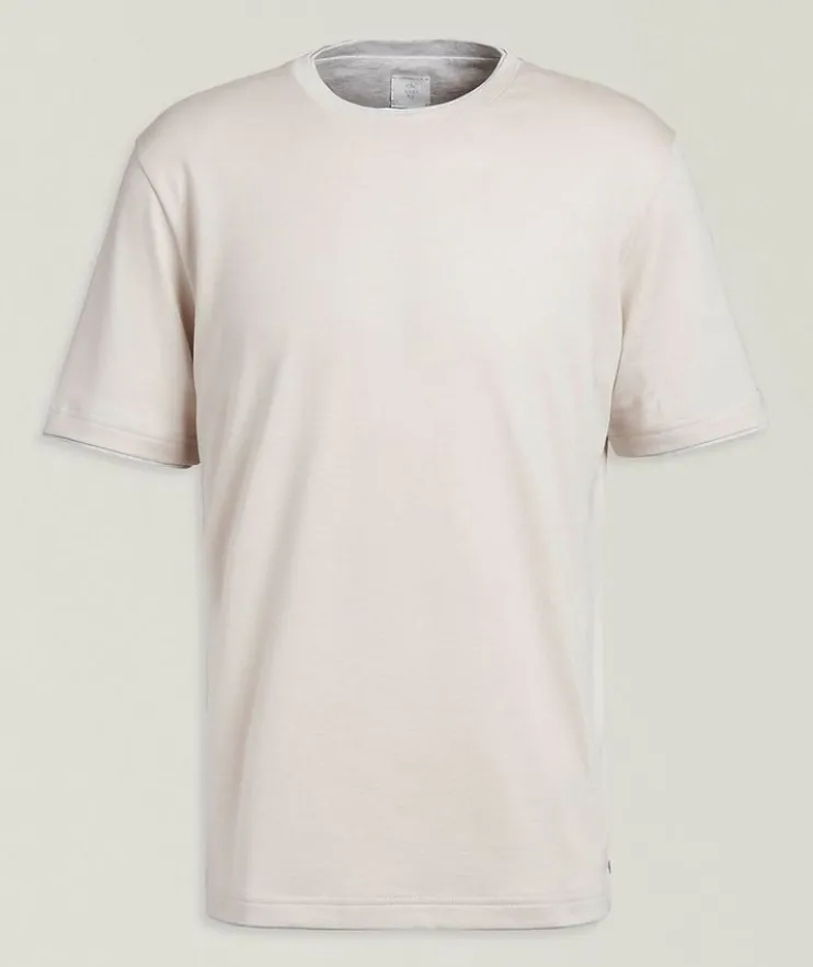 Contrast Tipping Cotton T-Shirt