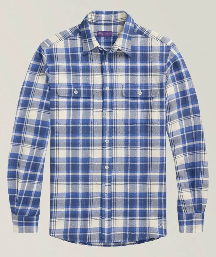 Cooper Plaid Cotton Twill Shirt
