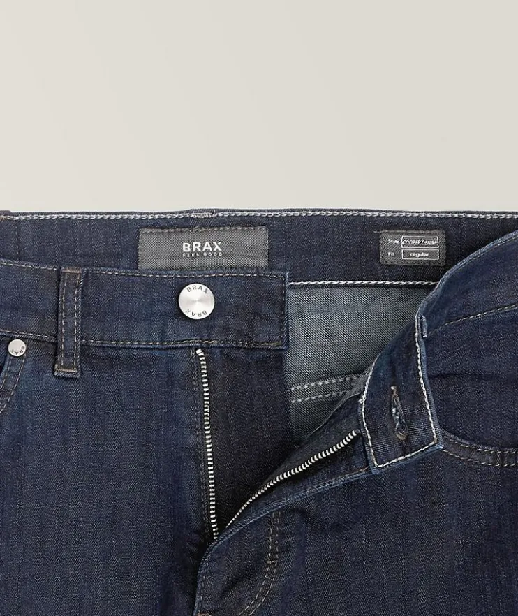 Cooper Straight Fit Stretch-Cotton Blend Jeans