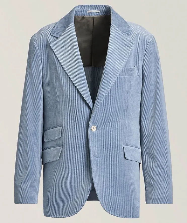 Corduroy Cotton-Cashmere Suit Jacket