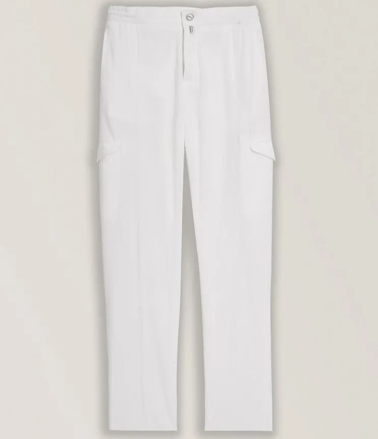 Corduroy Drawstring Cargo Pants