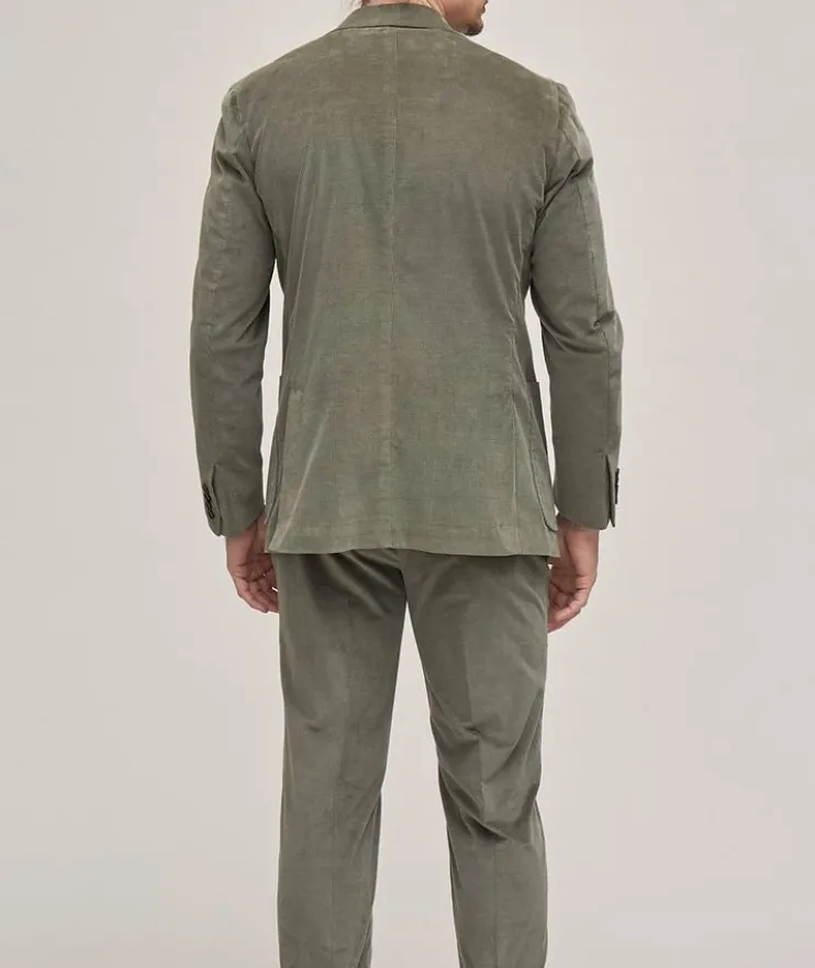 Corduroy Stretch Cotton-Wool Suit