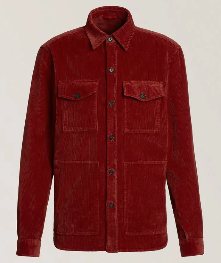 Corduroy Stretch-Cotton Overshirt