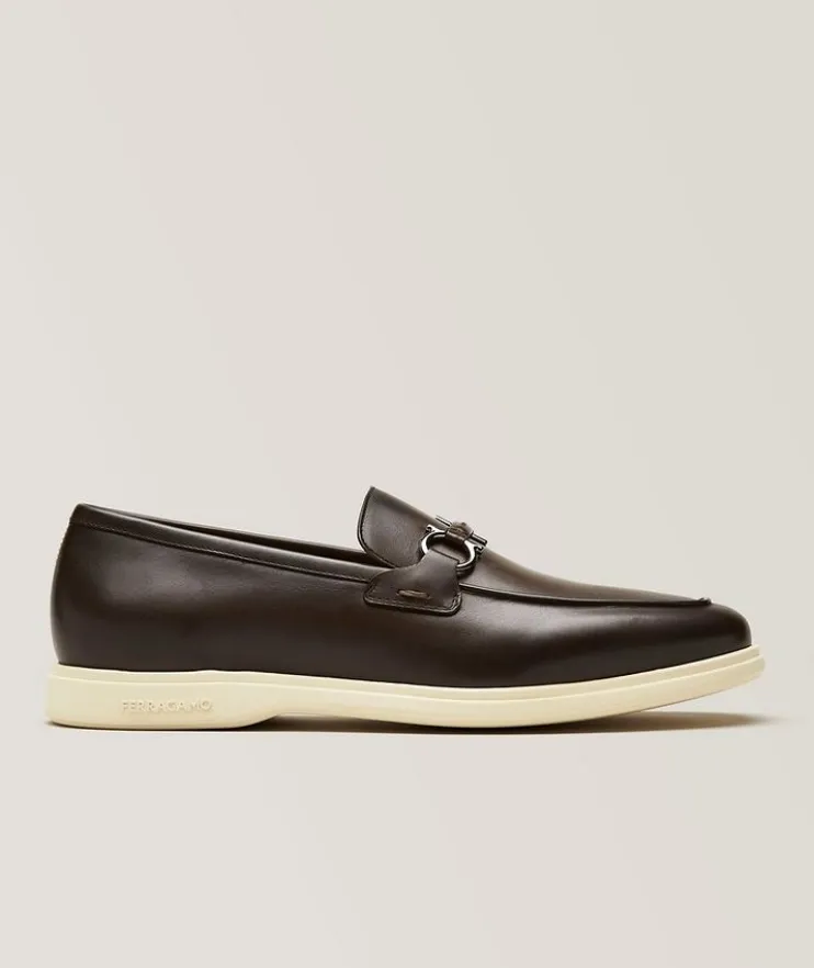 Cosimo Double Gancio Leather Loafers