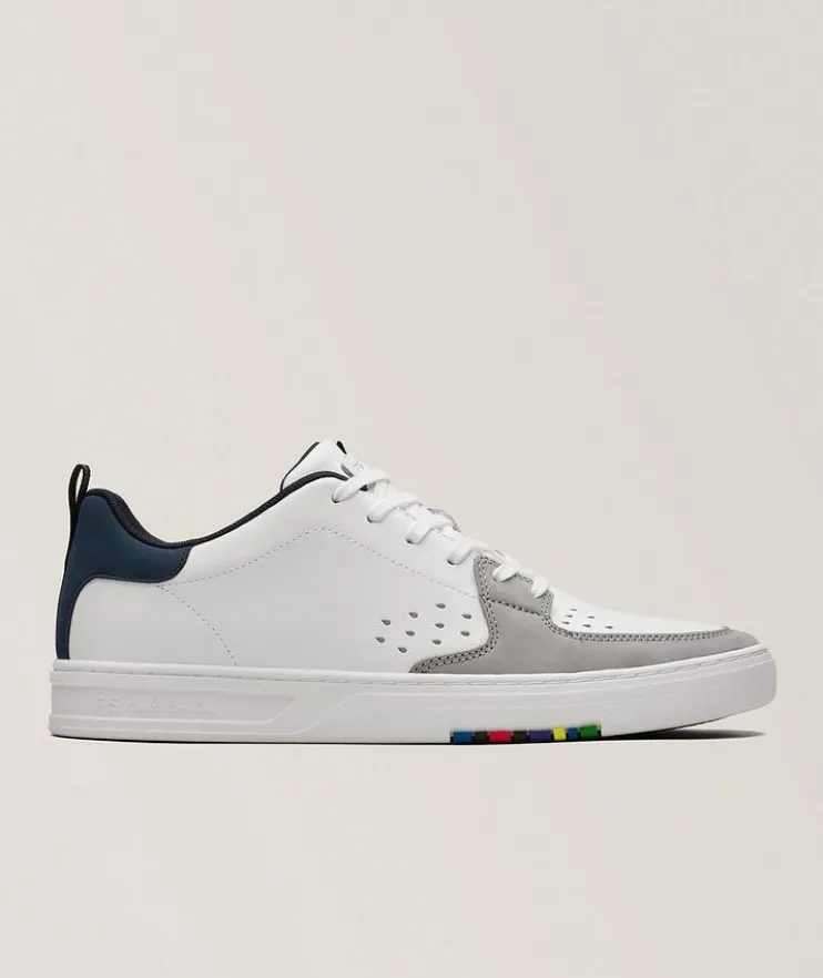 Cosmo Back Panel Leather Sneakers