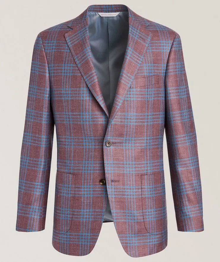 Cosmo Check Wool-Blend Sport Jacket