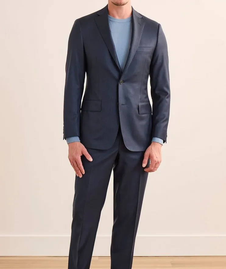 Cosmo Fine Pinstripe Wool Suit