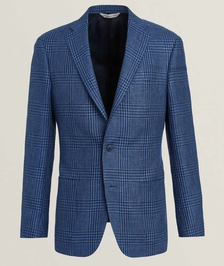Cosmo Glen Check Linen Sport Jacket