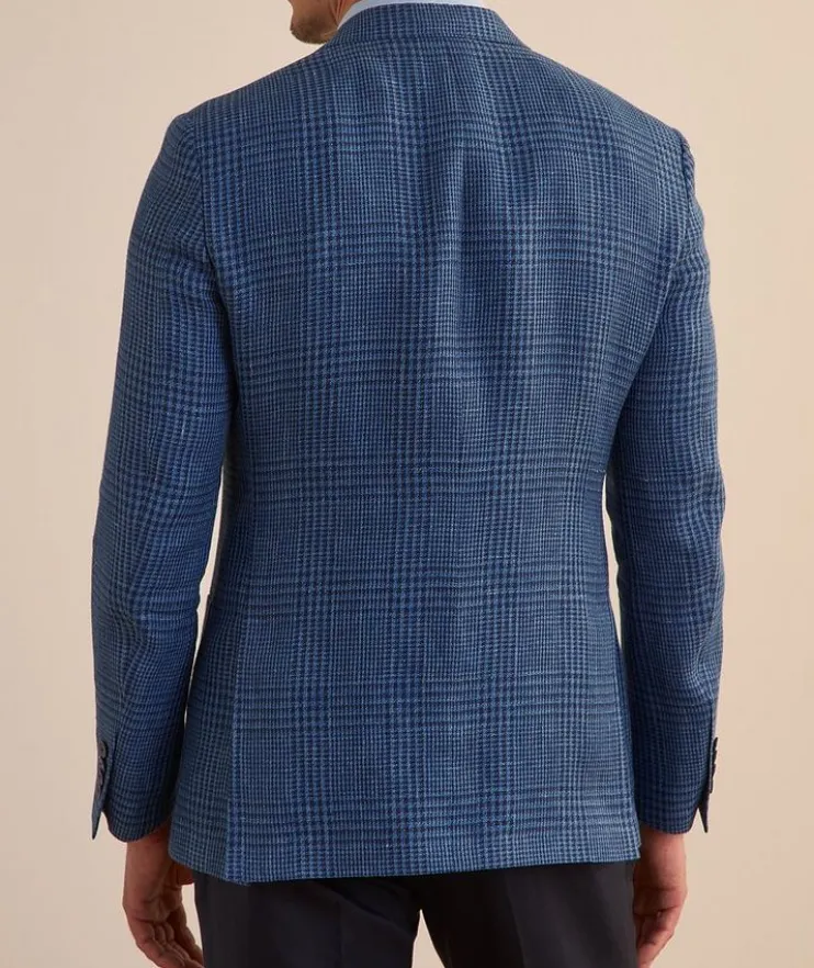 Cosmo Glen Check Linen Sport Jacket