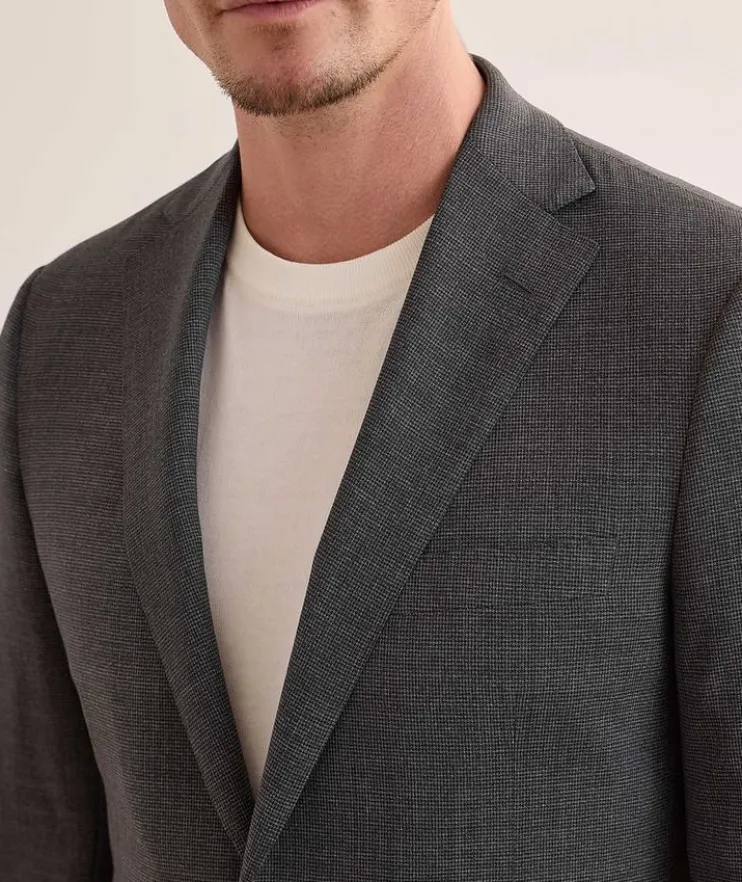 Cosmo Micro Houndstooth Wool Suit