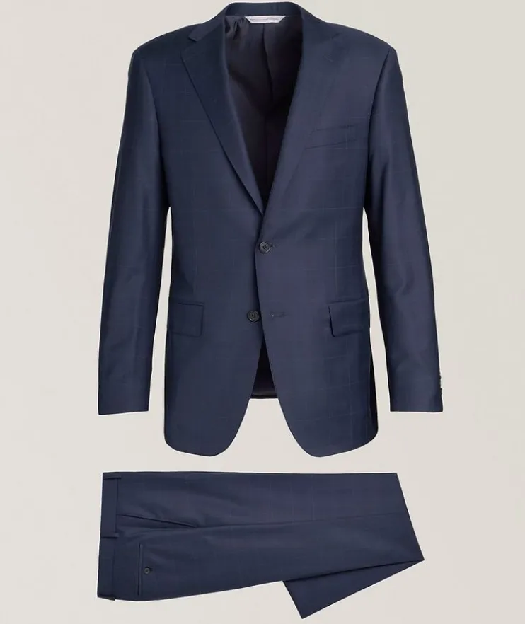 Cosmo Plaid Wool Suit