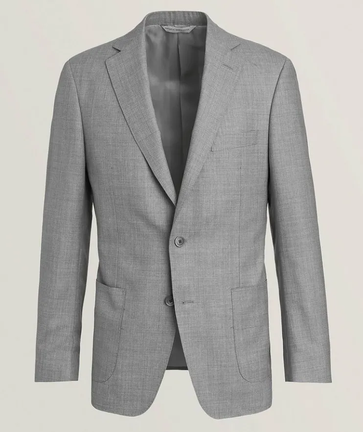 Cosmo Textured Wool-Silk Sport Jacket