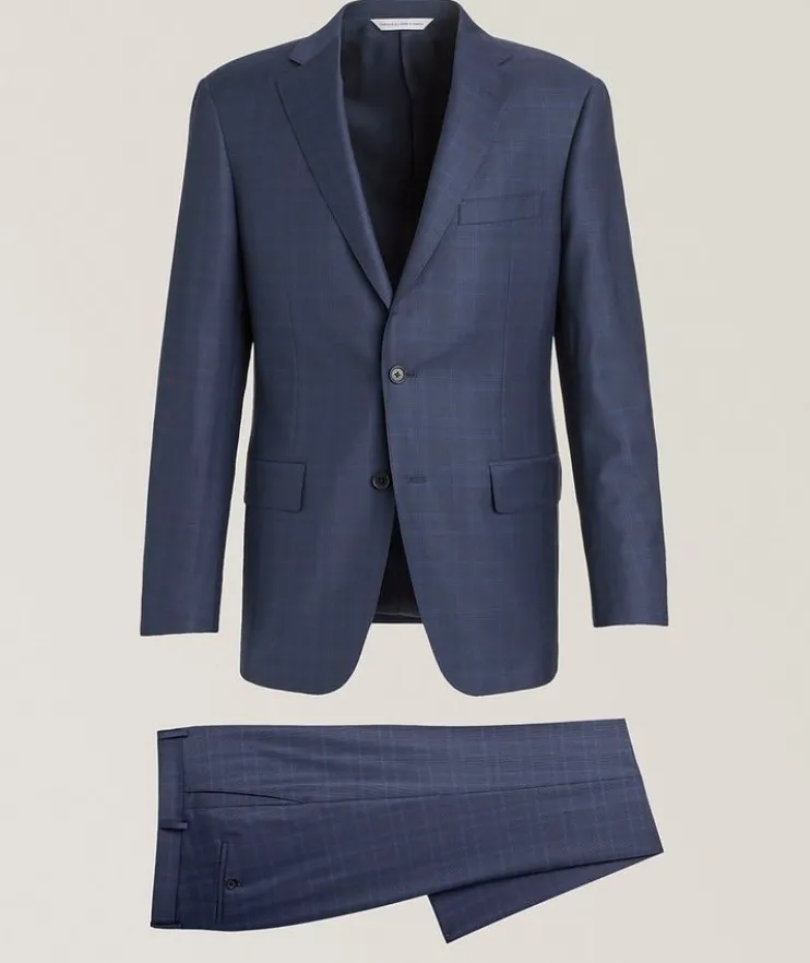 Cosmo Wool Plaid Suit