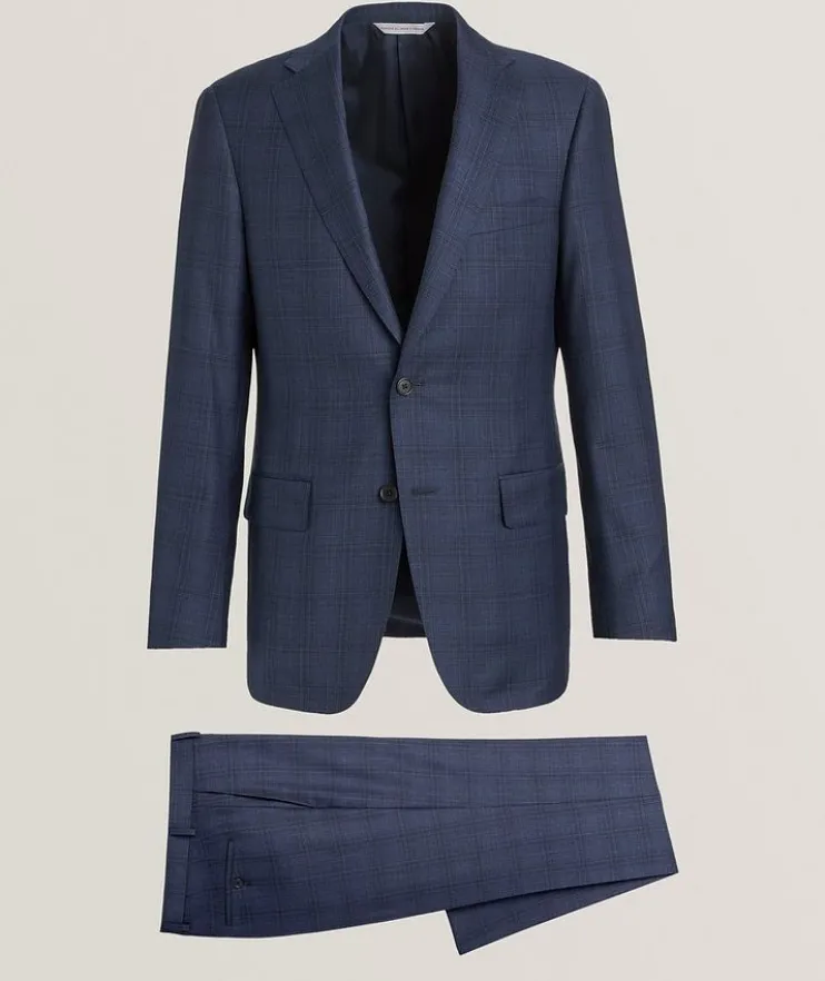 Cosmo Wool Plaid Suit