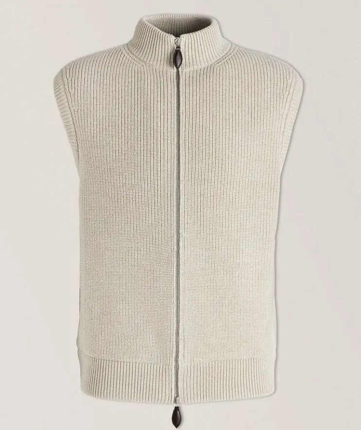 Cotes Perlees Virgin Wool Vest