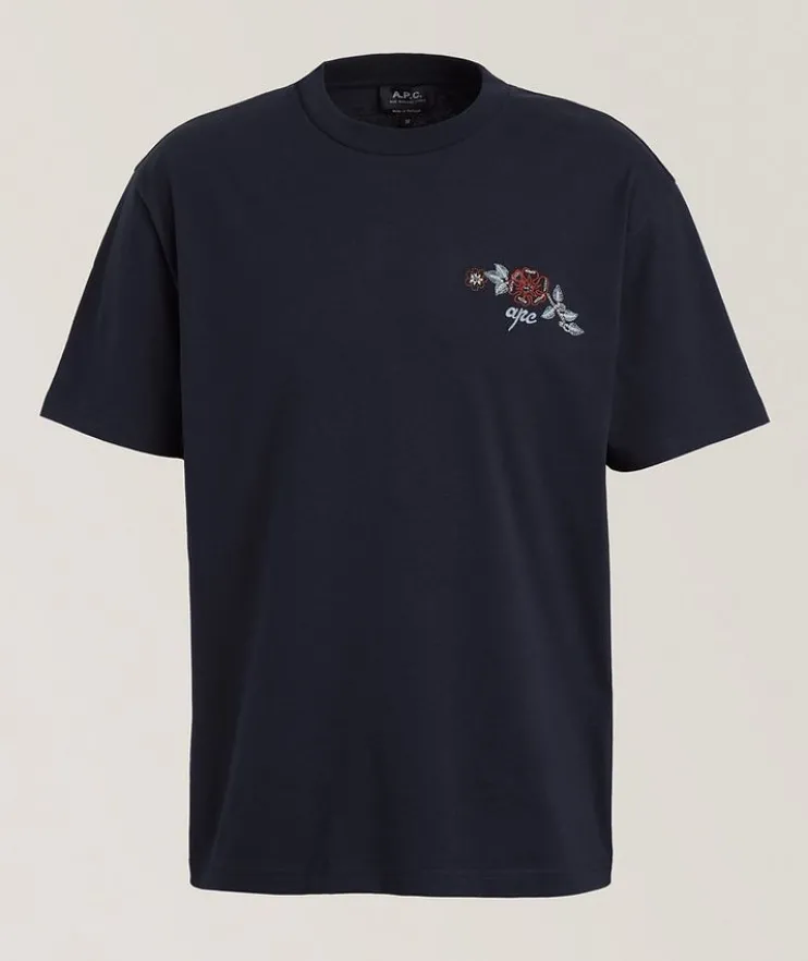Cotton Embroidered Logo T-Shirt