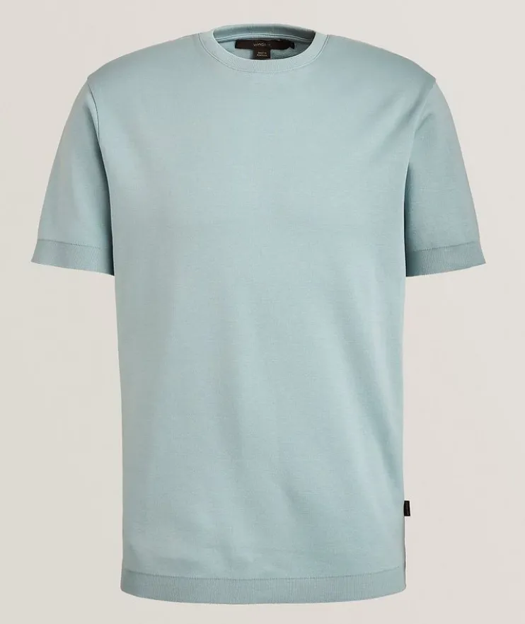 Cotton Knit Crewneck T-Shirt