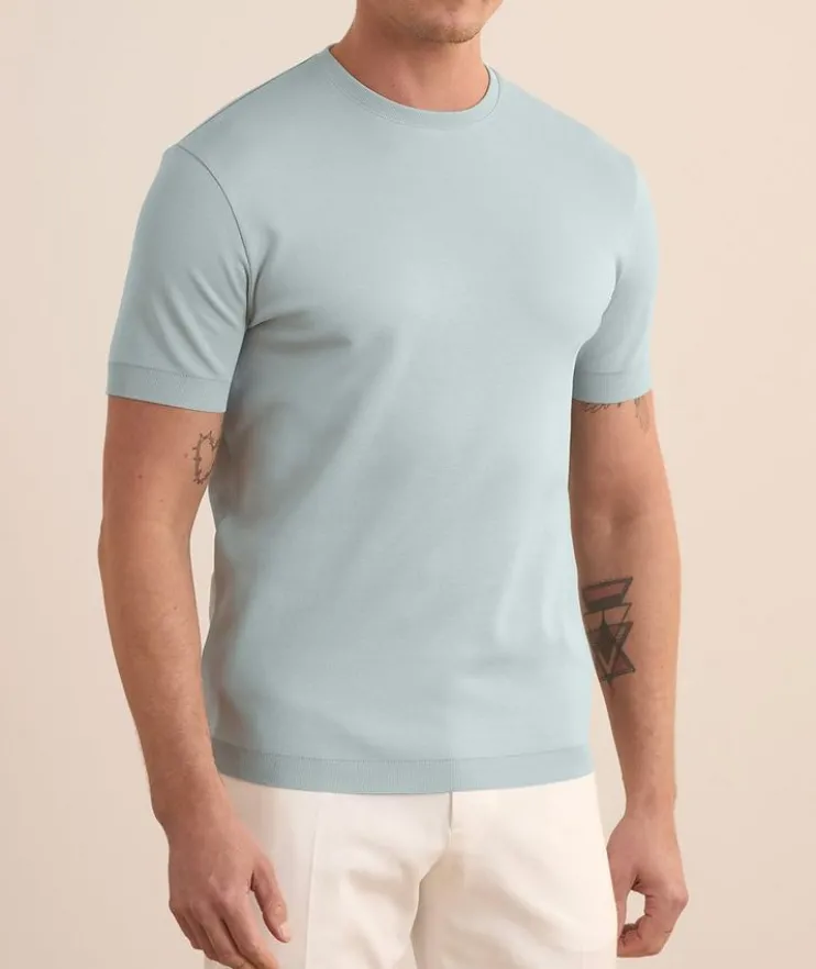 Cotton Knit Crewneck T-Shirt